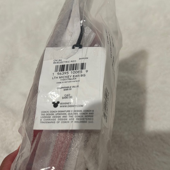 Coach Red Mickey Mouse Bag - Picture 4 of 4